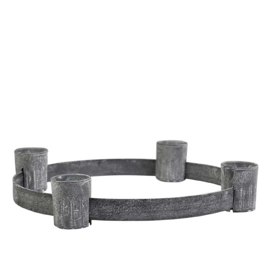 ZINC TEALIGHT CANDLEHOLDER