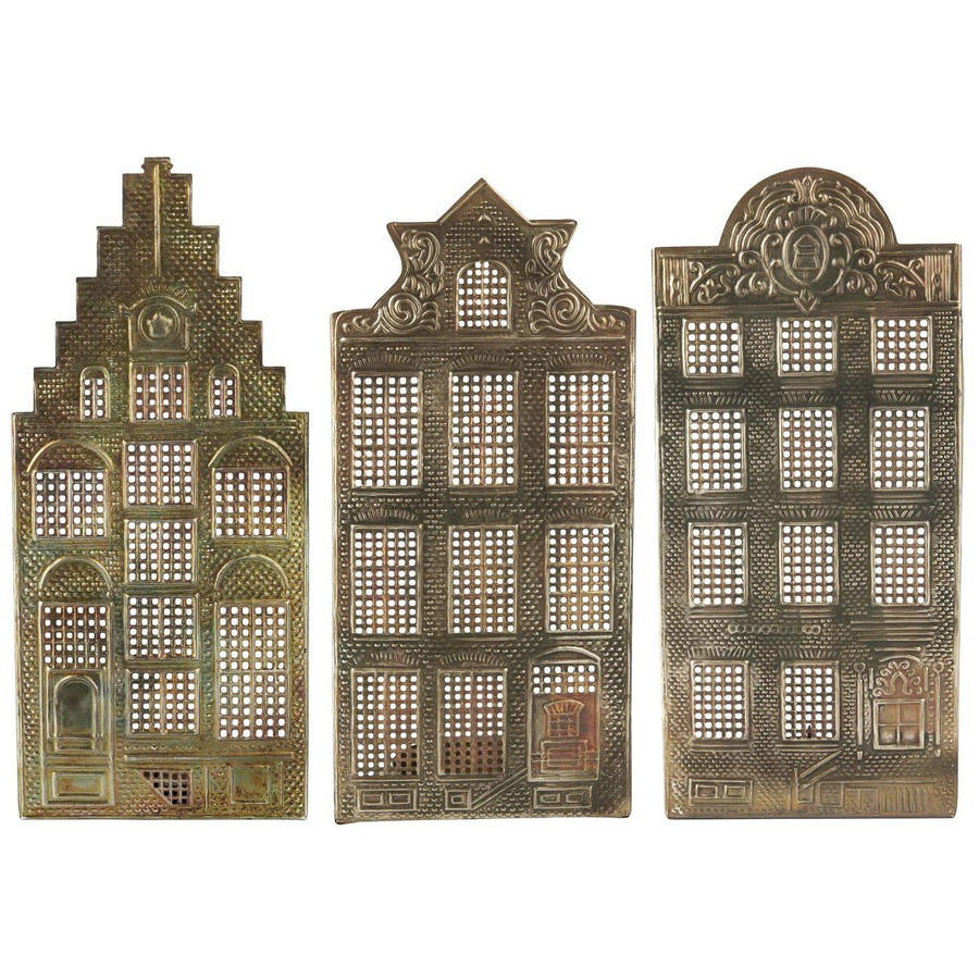 DECORATIVE METAL HOUSE CANDLE HOLDER | 3 DESIGNS