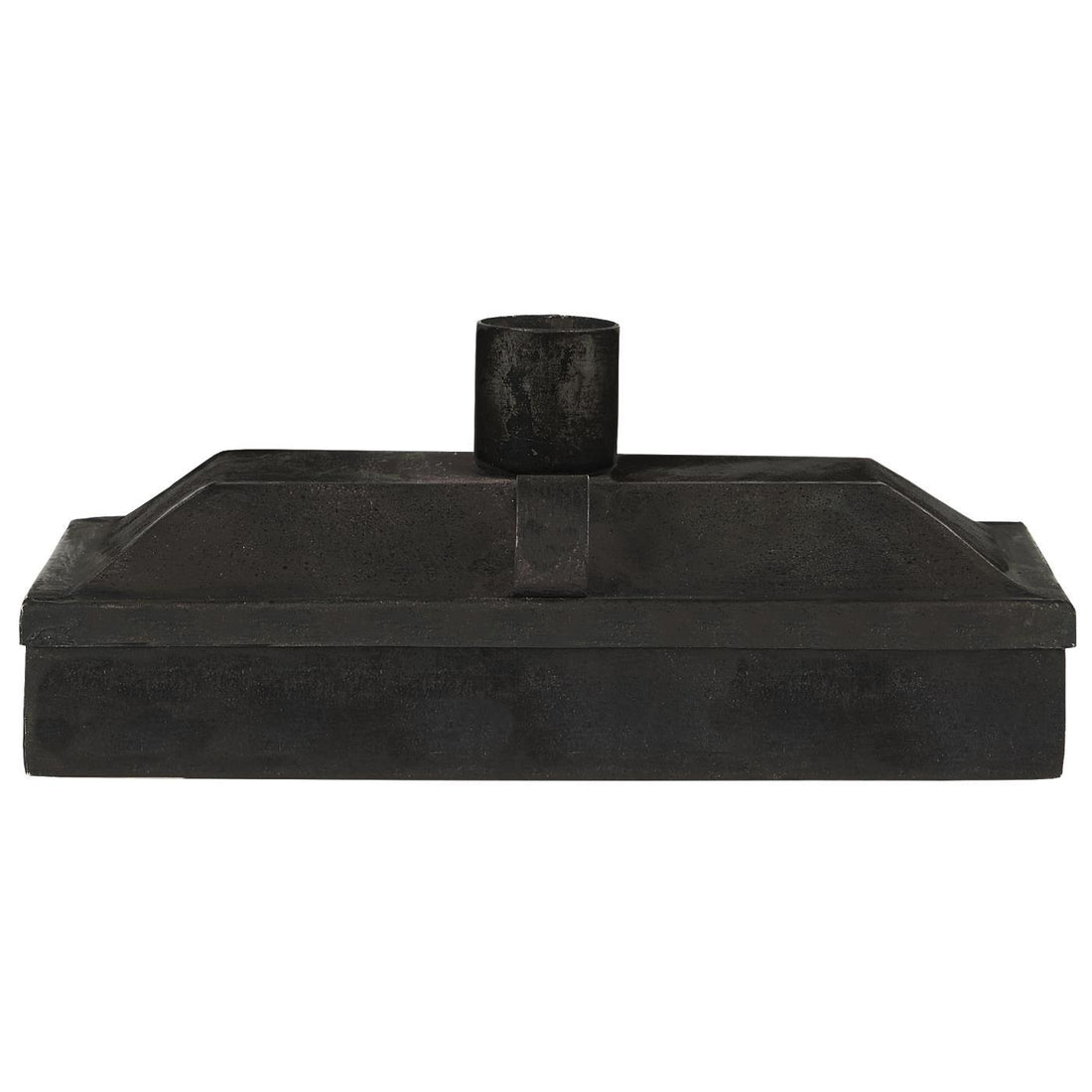 DARK RUST CANDLE HOLDER BOX