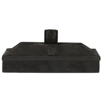 DARK RUST CANDLE HOLDER BOX