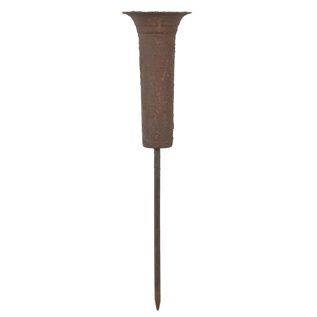 LONG DINNER CANDLE SPEAR | RUST
