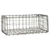 SMALL RECTANGLULAR WIRE STORAGE BASKET