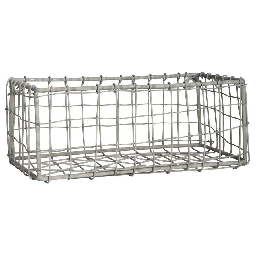 SMALL RECTANGLULAR WIRE STORAGE BASKET