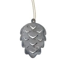ZINC PINECONE DECORATION WITH BRASS WIRE