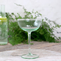 ANTIQUE GREEN GLASS CLAMART COCKTAIL GLASS