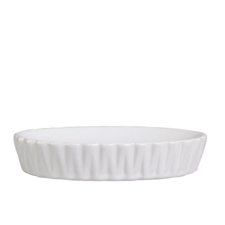 WHITE PORCELAIN SOAP DISH