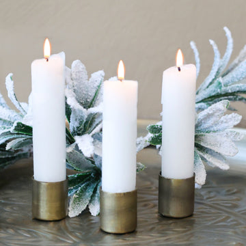 MAGNETIC BRASS CANDLE HOLDER