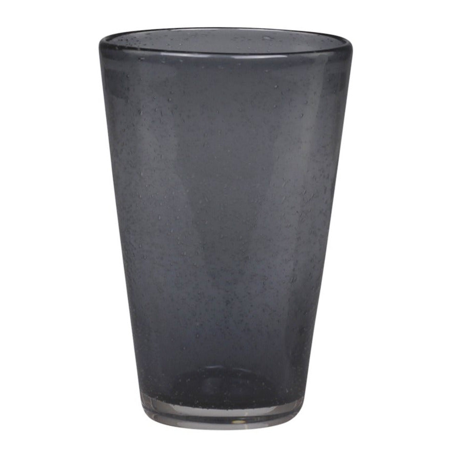 DARK GREY SMOKE BUBBLE DRINKING GLASS