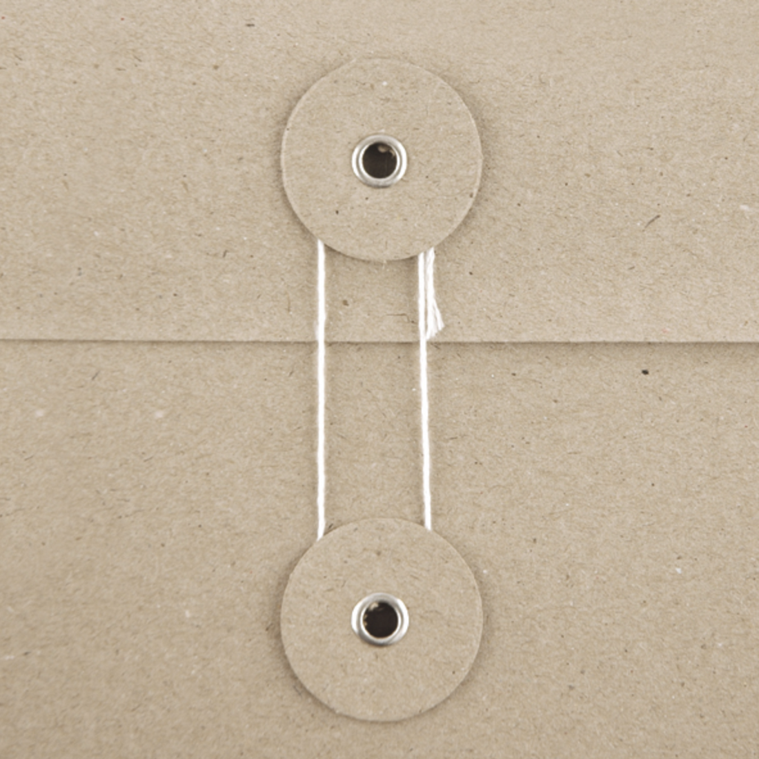 KRAFT ENVELOPE WITH GUSSET AND JAPANESE WASHER BINDING