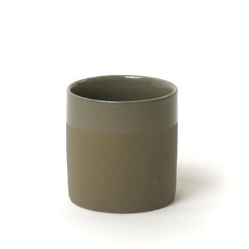 MATT & GLOSS GLAZED BEAKER | DARK GREY