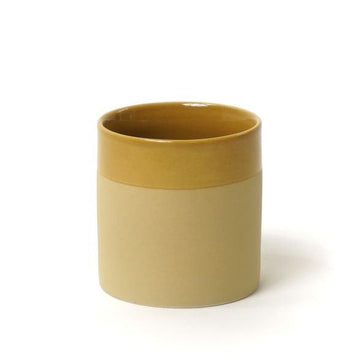 MATT & GLOSS GLAZED BEAKER | MUSTARD