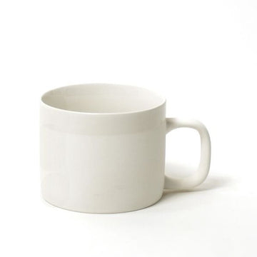 MATT & GLOSS GLAZED CUP | WHITE