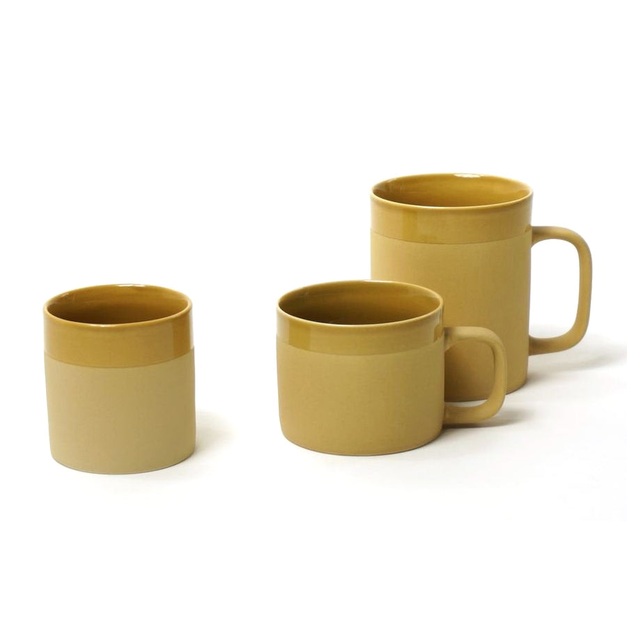 MATT & GLOSS GLAZED CUP | MUSTARD