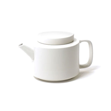 MATT & GLOSS GLAZED TEAPOT | WHITE