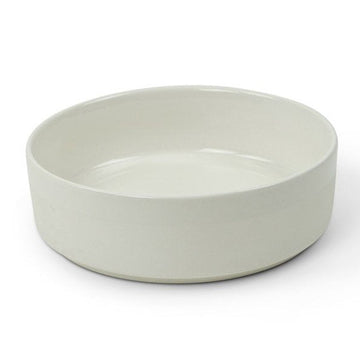 MATT & GLOSS GLAZED BOWL | WHITE