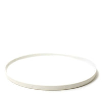 MATT & GLOSS GLAZED PLATE | WHITE