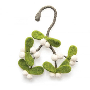 FELT MISTLETOE MINI TWIG