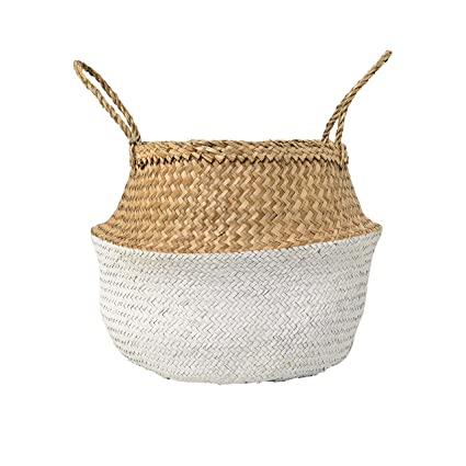 WHITE SEAGRASS BASKET