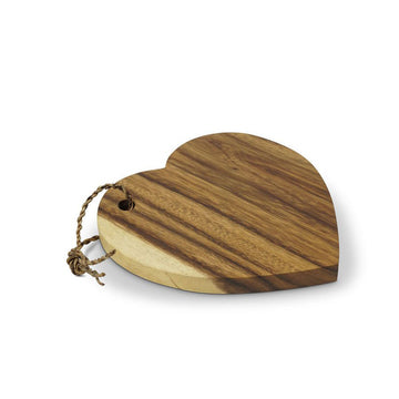 HEART SHAPED ACACIA CHOPPING BOARD | 25cm