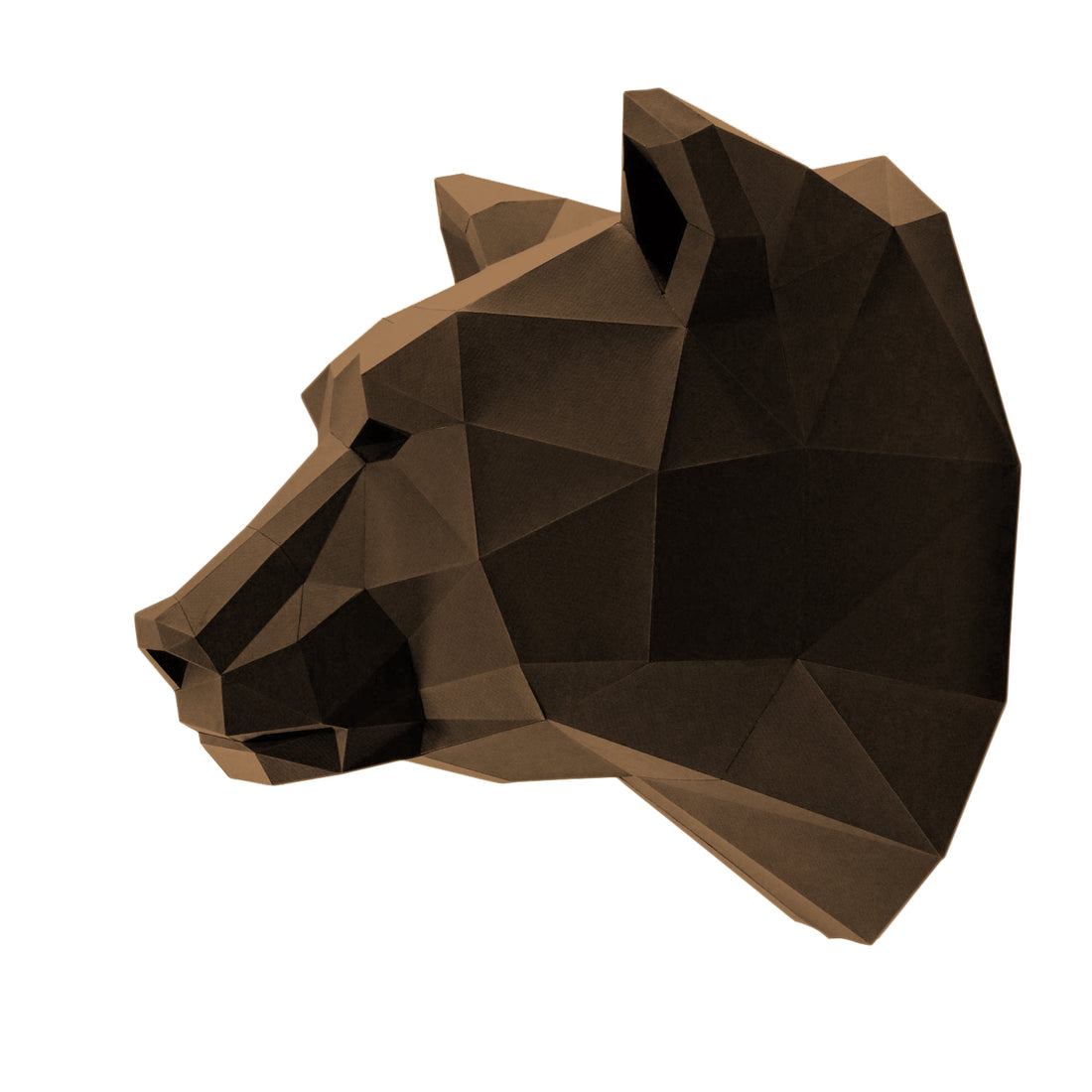 3D PAPERCRAFT WALL ART DIY KIT | BEAR HEAD