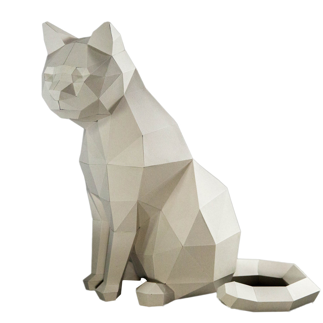 3D PAPERCRAFT MODEL ART DIY KIT | WHITE CAT