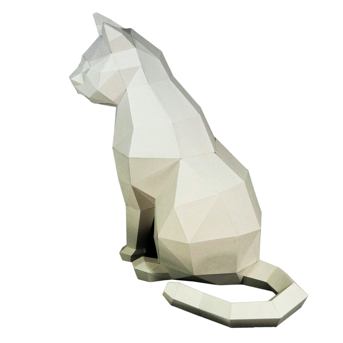3D PAPERCRAFT MODEL ART DIY KIT | WHITE CAT