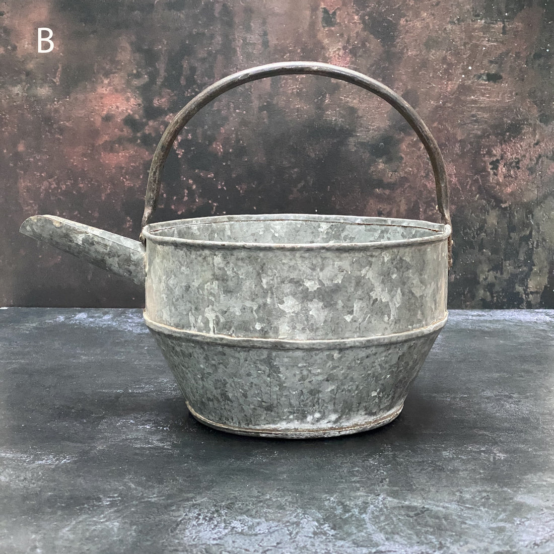 VINTAGE INDIAN IRON CURD POT