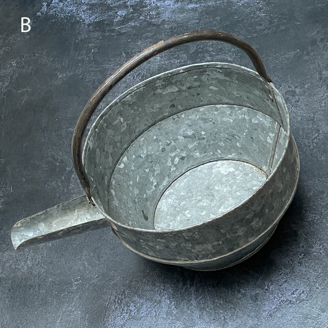 VINTAGE INDIAN IRON CURD POT