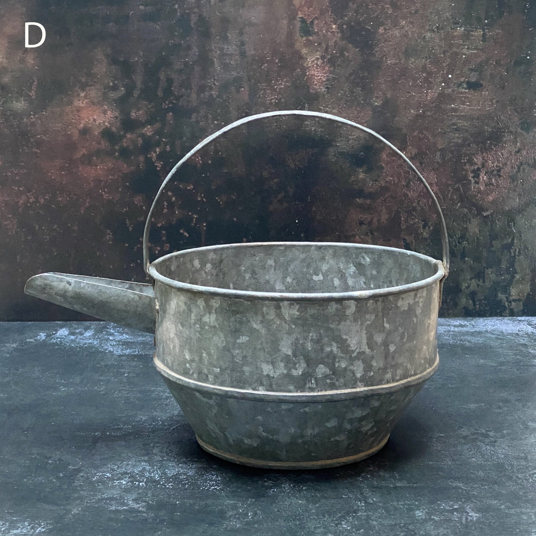 VINTAGE INDIAN IRON CURD POT