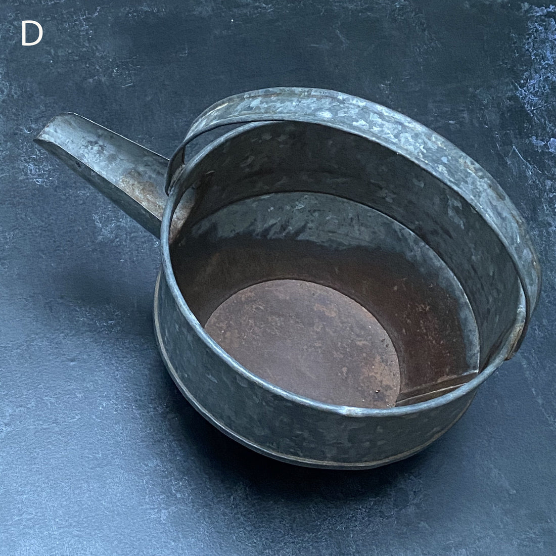 VINTAGE INDIAN IRON CURD POT