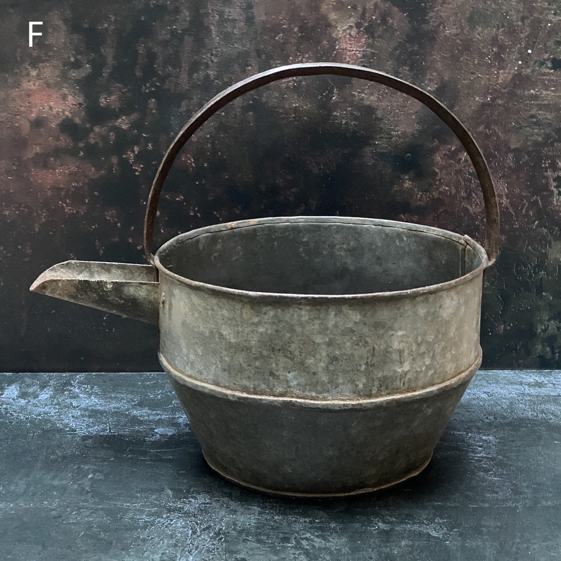 VINTAGE INDIAN IRON CURD POT