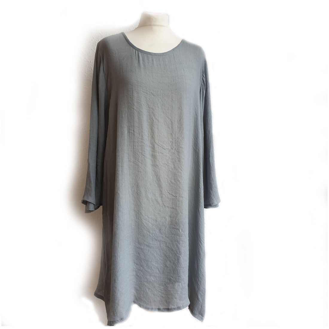 BAMBOO & COTTON TUNIC DRESS | GREY
