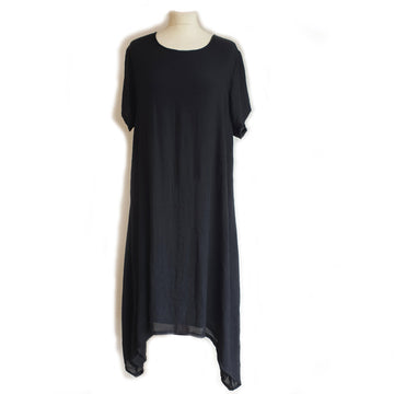BAMBOO JENNY DRESS LONG | BLACK