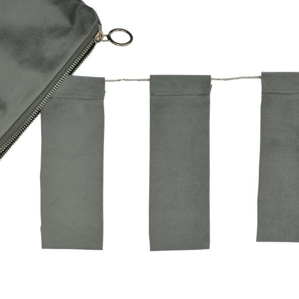 VELVET FLAG BUNTING | OLIVE GREEN