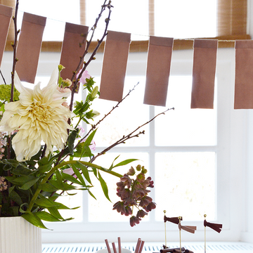 VELVET FLAG BUNTING | PINK