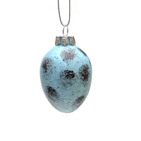LARGE GLASS EGG BAUBLE