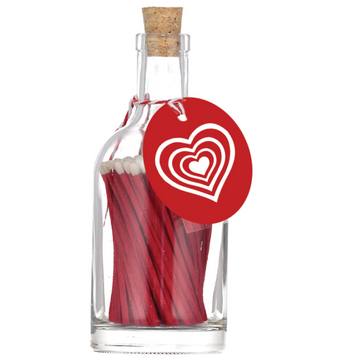 BOTTLE OF MATCHES | RED HEART