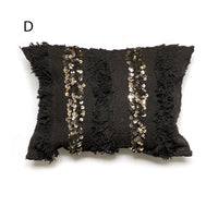 HANDIRA BERBER WEDDING BLANKET CUSHION | BLACK