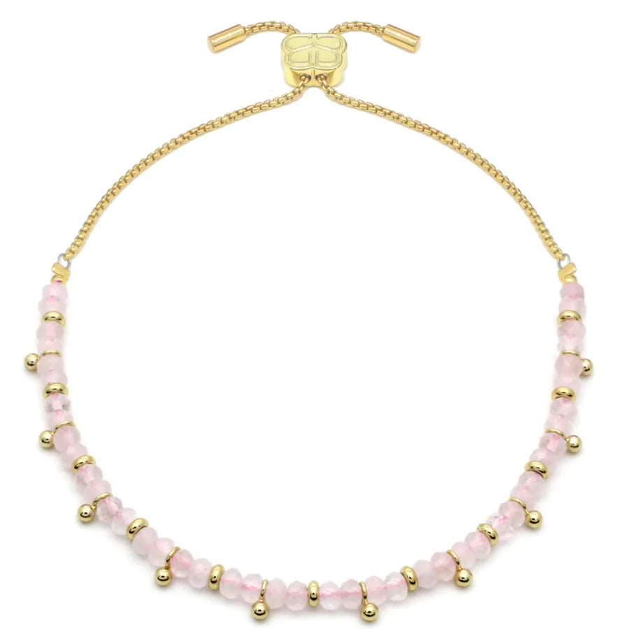 HARMONY ROSE QUARTZ GOLD BRACELET