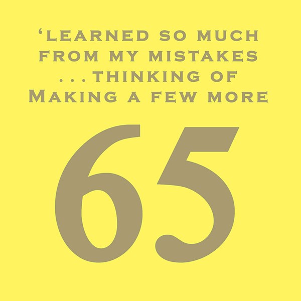 CARD | 65 LEARNED FROM MY MISTAKES
