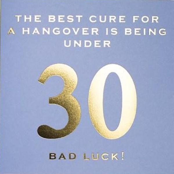 CARD | 30 BEST CURE FOR HANGOVER