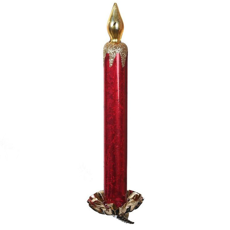 RED CLIP ON CANDLE DECORATION