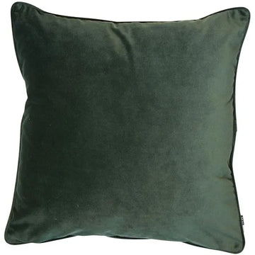 LARGE LUXE VELVET CUSHION | PINE GREEN