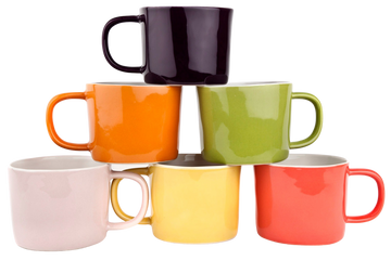 HANDPAINTED STONEWARE MUG