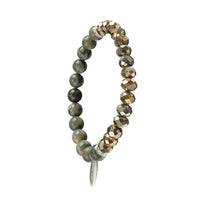 STONE & CRYSTAL BEAD BRACELET