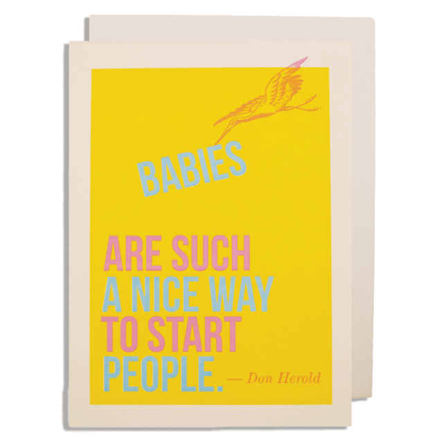 CARD | BABIES STARTING PEOPLE