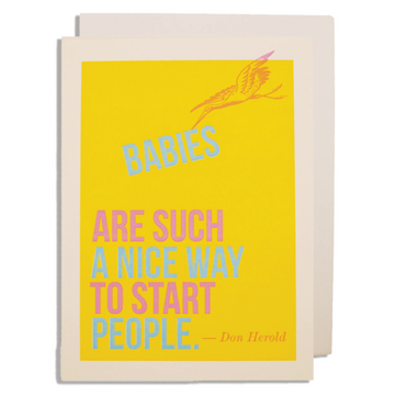 CARD | BABIES STARTING PEOPLE