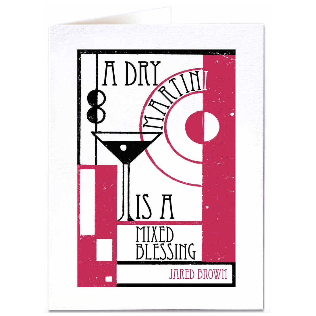 CARD | A DRY MARTINI