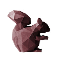 3D PAPERCRAFT MODEL ART DIY KIT | SQUIRREL WITH ACORNS