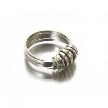 SILVER RIBBON RING